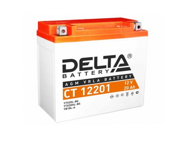 Стартерные аккумуляторные батареи Delta серии СТ 12201