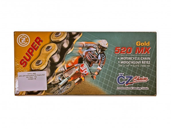Цепь привода CZ Chains 520 MX Gold - 116